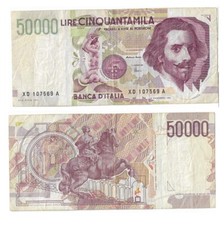 50.000 Lire Bernini 2° Tipo Serie Sostitutiva XD