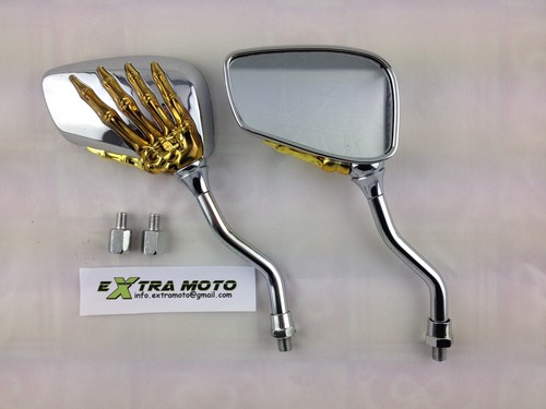 Coppia specchietti cromati