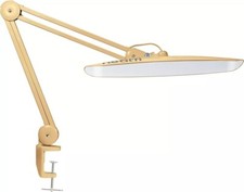 Lampada da Tavolo con Morsetto Professionale LED 24W Molto Luminoso Colore Oro