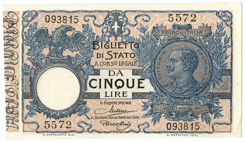 Lire biglietto stato - 5,