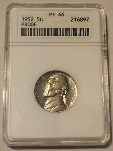 1952 proof jefferson - proof, 5c