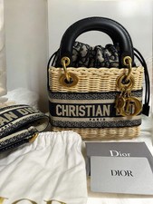 Borsa Lady Dior in vimini