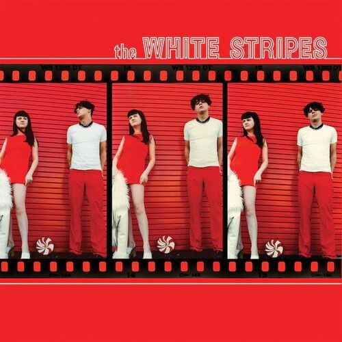 Vinile white stripes - white,