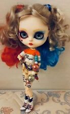 blythe doll harleyquinn custom ooak