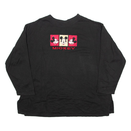 Disney felpa donna mickey nera - felpa,