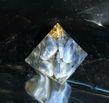 Piramide 4 lati ORGONITE 5 CHAKRA SODALITE Energia orgone tower buster yoga zen