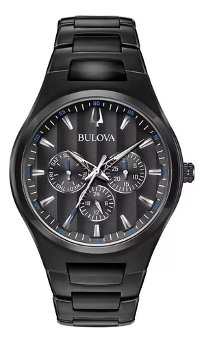 Bulova black dial date - bulova,
