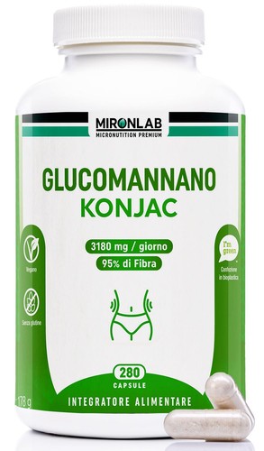 Glucomannano forte 3021mg 280 - glucomannano,
