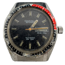Orologio da polso automatico uomo Caravelle Devil Diver Coca Cola 1979 vintage 1353 50