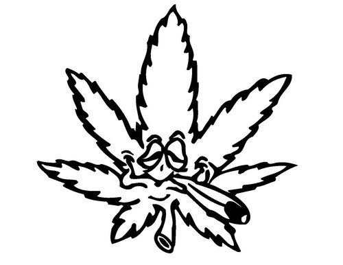 Foglia cannabis erba - di,