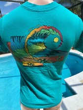 T-shirt vintage anni 80 OP Ocean Pacific surf skate onda arcobaleno XS