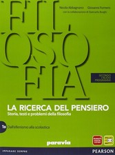 La ricerca del Pensiero vol. 1a+1b + quaderno - Paravia 9788839532015 Abbagnano