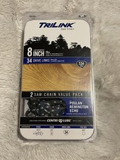 Confezione da 2 catene per sega TriLink 8 pollici S34 sega ad asta 14334X2TLW Echo Remington Poulan