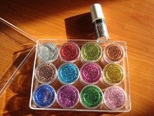 12 Glitter decorazione unghie