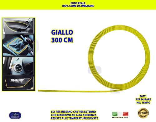 Striscia adesiva gialla auto - adesiva,
