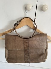 Borsa Croc Verdastro Manico Frizione RODO Vintage Italia 