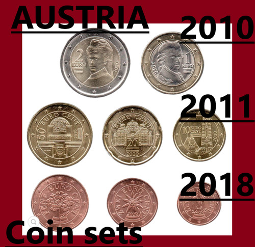 Austria set monete 1 - da,