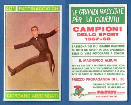 Figurina campioni dello sport - figurina,
