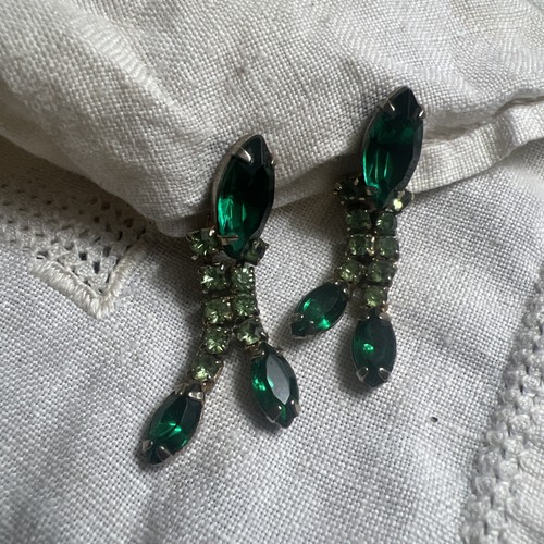 Orecchini vintage verde - orecchini,
