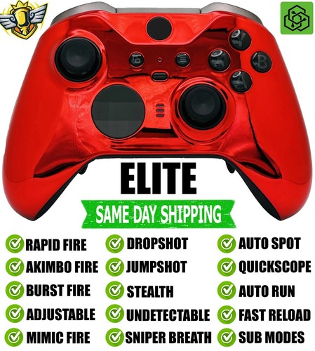 Controller red chrome elite - controller,