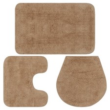 3x Tappetini per Bagno Set