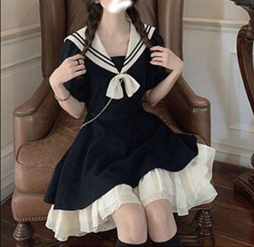 Abito donna marinaio - , colletto