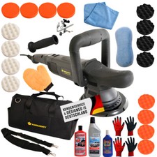 Lucidatrice eccentrica levigatrice lucidatrice auto 810 W corsa 15 mm (set XL)