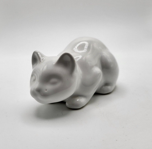 Figurine white cat sia - -,