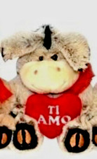 CUCCIOLO CON CUORE MORBIDO PELUCHE REGALO S. VALENTINO LOVE TI AMO