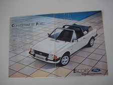advertising Pubblicità 1984 FORD ESCORT CABRIO CABRIOLET