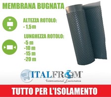 Membrana Bugnata Drenante H.1,5m Impermeabile Rotolo Varie Dimensioni - Italfrom