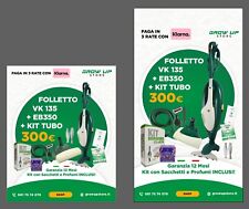 ricambi folletto vk 135 Kit Tubo Battitappeto Sacchetti E Profumi