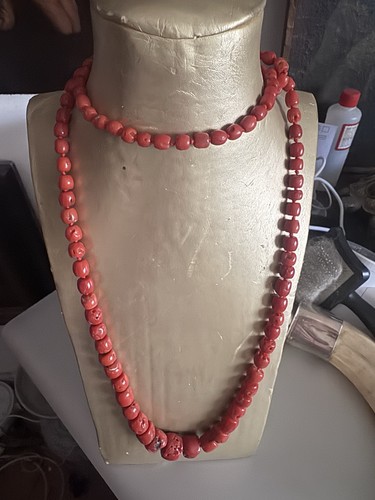 Antica collana corallo - collana, di