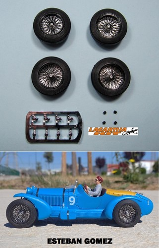Brm black spoked wheels - brm,