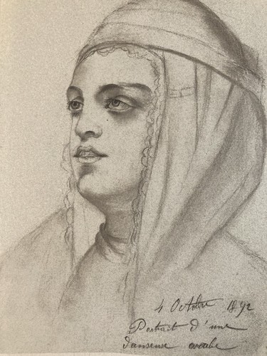 Bel disegno ritratto 1892 - disegno,
