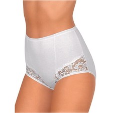 6 Pezzi Slip Culotta Donna con Inserto in Pizzo 06 Jadea in Cotone Elasticizzato