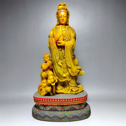 Statua cinese shoushan - shoushan, stone