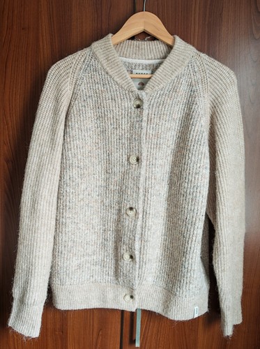 Cardigan donna burgs beige con - beige,