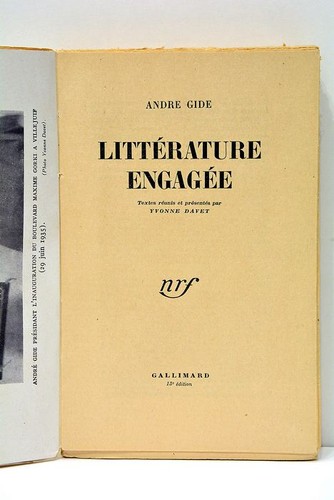 André gide littérature - gide,
