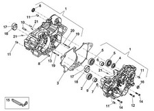 Radial bearing 15x42x13 for