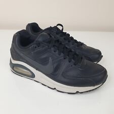 Nike Air Max Command Scarpe da Ginnastica Uomo UK 6 Pelle Nero Running Sneaker Stringate