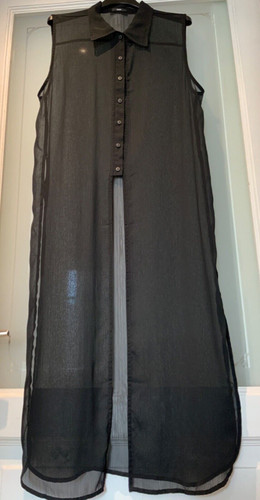 Abito camicia smanicato - , velato