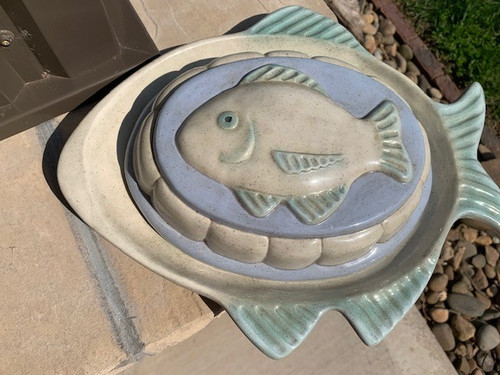Piatto pesce vintage - , con