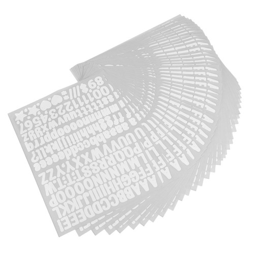 Sheets adesivi con lettere - adesivi,