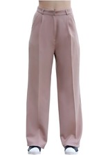 Lotto rimanenze saldi pantaloni marlene donna palazzo pantaloni vita alta gambe larghe 