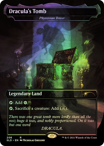 Mtg foil phyrexian tower - mtg,