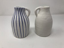Coppia di vasi in ceramica a