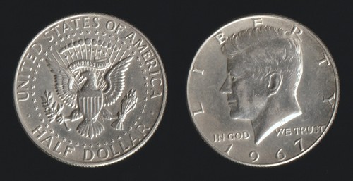 Usa half dollar 1967 - half,