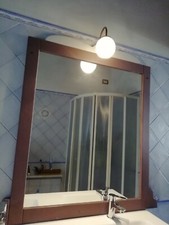 Mobile x bagno completo di lavandino e rubinetto + specchio con luce € 100.00