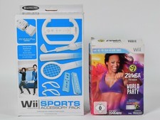 Nintendo Wii, Zumba Fitness World Party + Wii Sports Accessory Kit, confezione originale, istruzioni